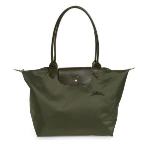 Longchamp Le Pliage Green Series Long Handle Forest M
