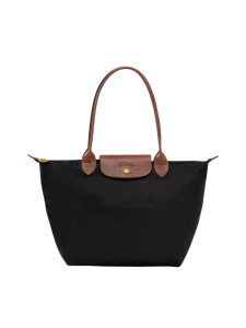 Longchamp Le Pliage Classic / Original Long Handle Black M