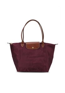 Longchamp Le Pliage Classic / Original Long Handle Burgundy M