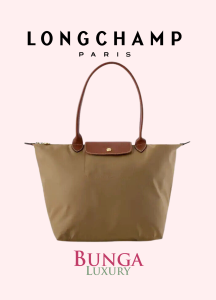 Longchamp Le Pliage Classic / Original Long Handle Desert M