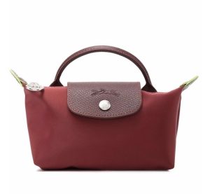Longchamp Pouch Le Pliage Green With Handle 
Pomegranate