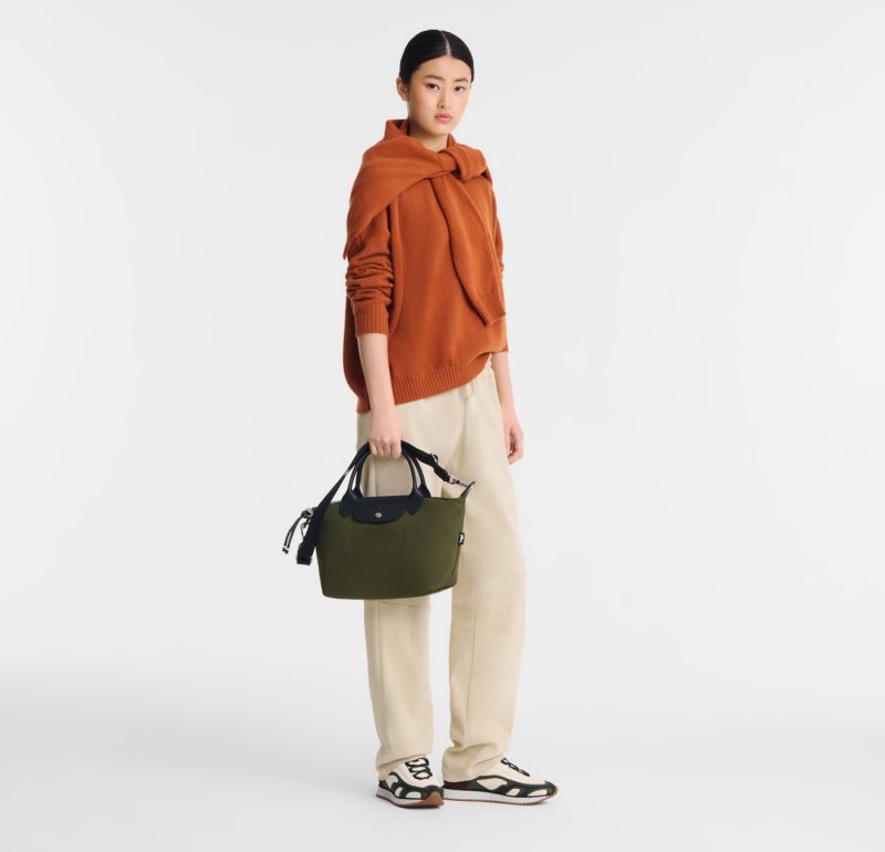 Le Pliage Energy Small Handbag Khaki - Image 2