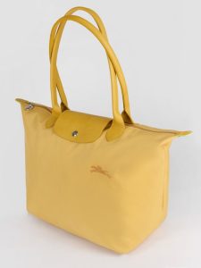 Ready Stock Longchamp Le Pliage Green Series Long Handle Yellow Corn L