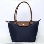 Pre Order Longchamp Le Pliage Classic / Original Long Handle Navy Blue L