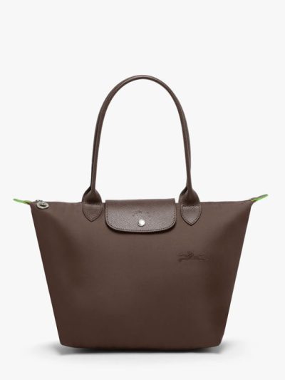 Longchamp Le Pliage Green Series Long Handle Mocha L