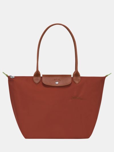 Longchamp Le Pliage Green Series Long Handle Chestnut L