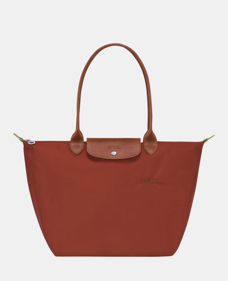 Longchamp Le Pliage Green Series Long Handle Chestnut L