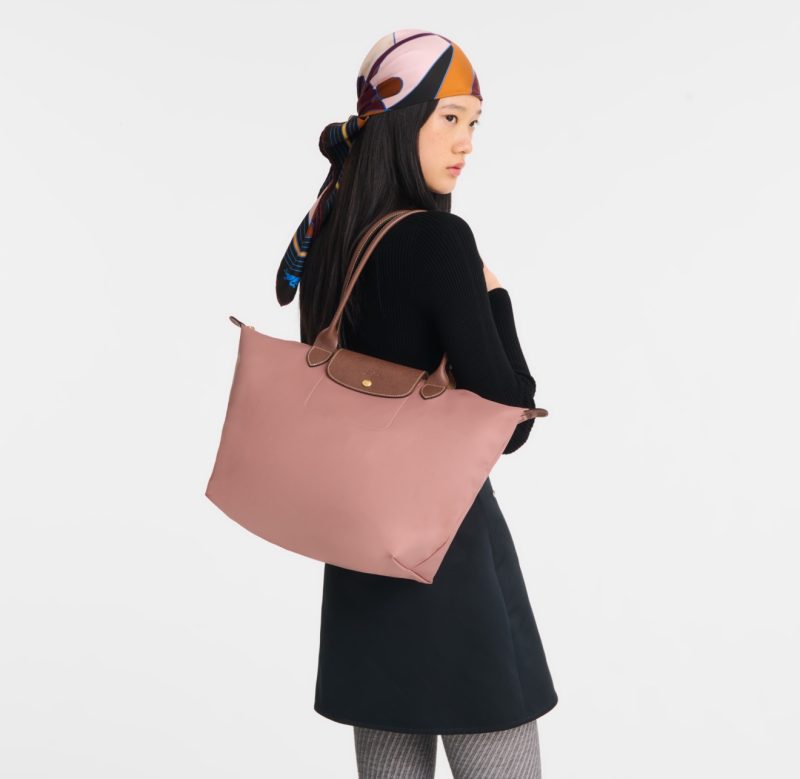 Longchamp Le Pliage Classic / Original Long Handle Pink Tea L - Image 2