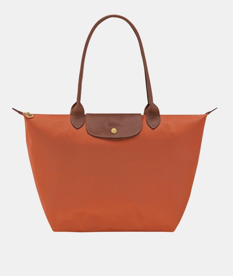 Longchamp Le Pliage Classic / Original Long Handle Brick M