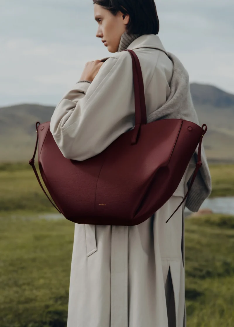[Pre Order] Polene Cyme Edition Textured Black Cherry [Regular] - Image 2