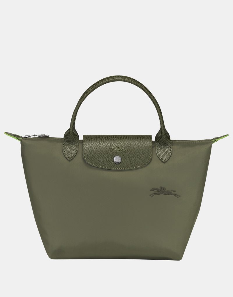 Longchamp Green S Short Handle Forest