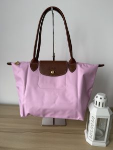 Longchamp Le Pliage Classic / Original Long Handle Rose M