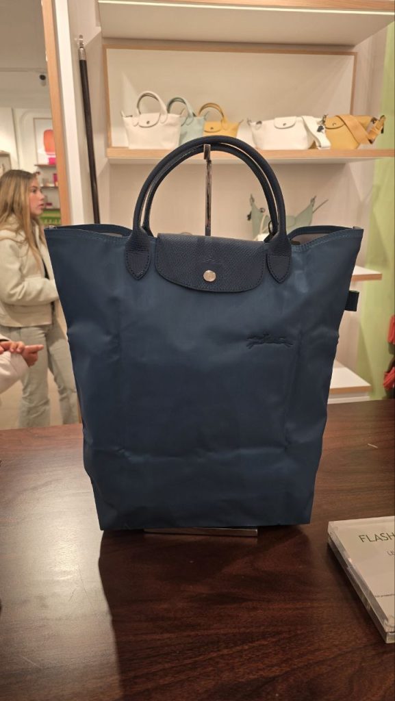 Longchamp Le Pliage Medium Tote (Cabas) Blue