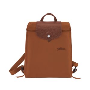 Longchamp Backpack Le Pliage Green Series Cognac