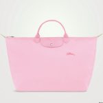 Longchamp Le Pliage Green XL Pink Travel Bag