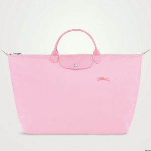 Longchamp Le Pliage Green XL Pink Travel Bag