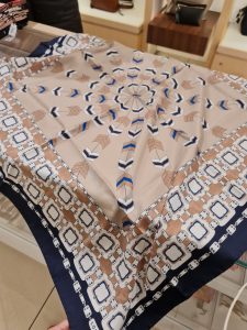 Longchamp Square Silk Scarft