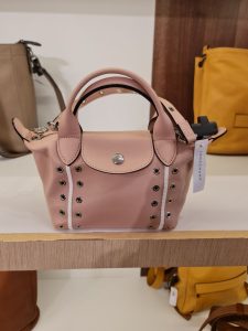 Longchamp XS Cuir Top Handle Blush