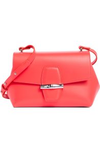 Longchamp Le Roseau Crossbody Bag Coral