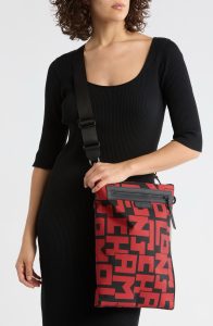 Longchamp LGP Red Flat/Document Crossbody Bag
