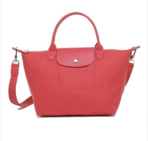 Longchamp Neo Top Handle Crossbody Bag M Peony Red