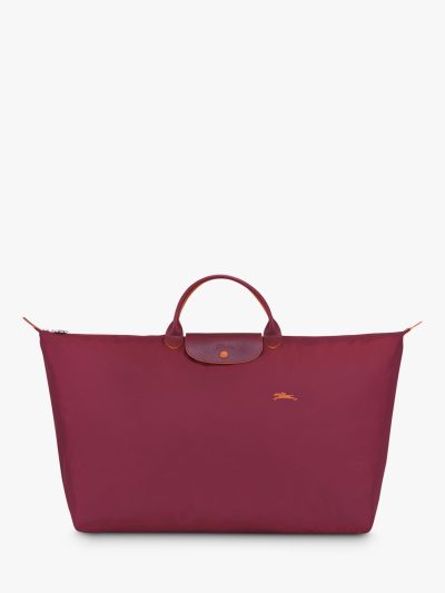 Longchamp Club Travel Bag Large Garnet Red