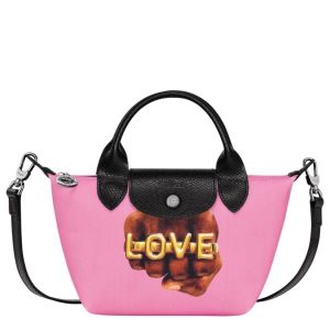 Longchamp XS Printed Pink