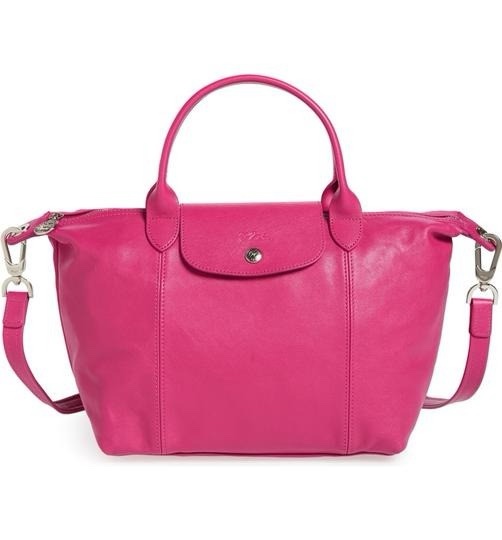 Longchamp Le Cuir Small Pink (Full leather)