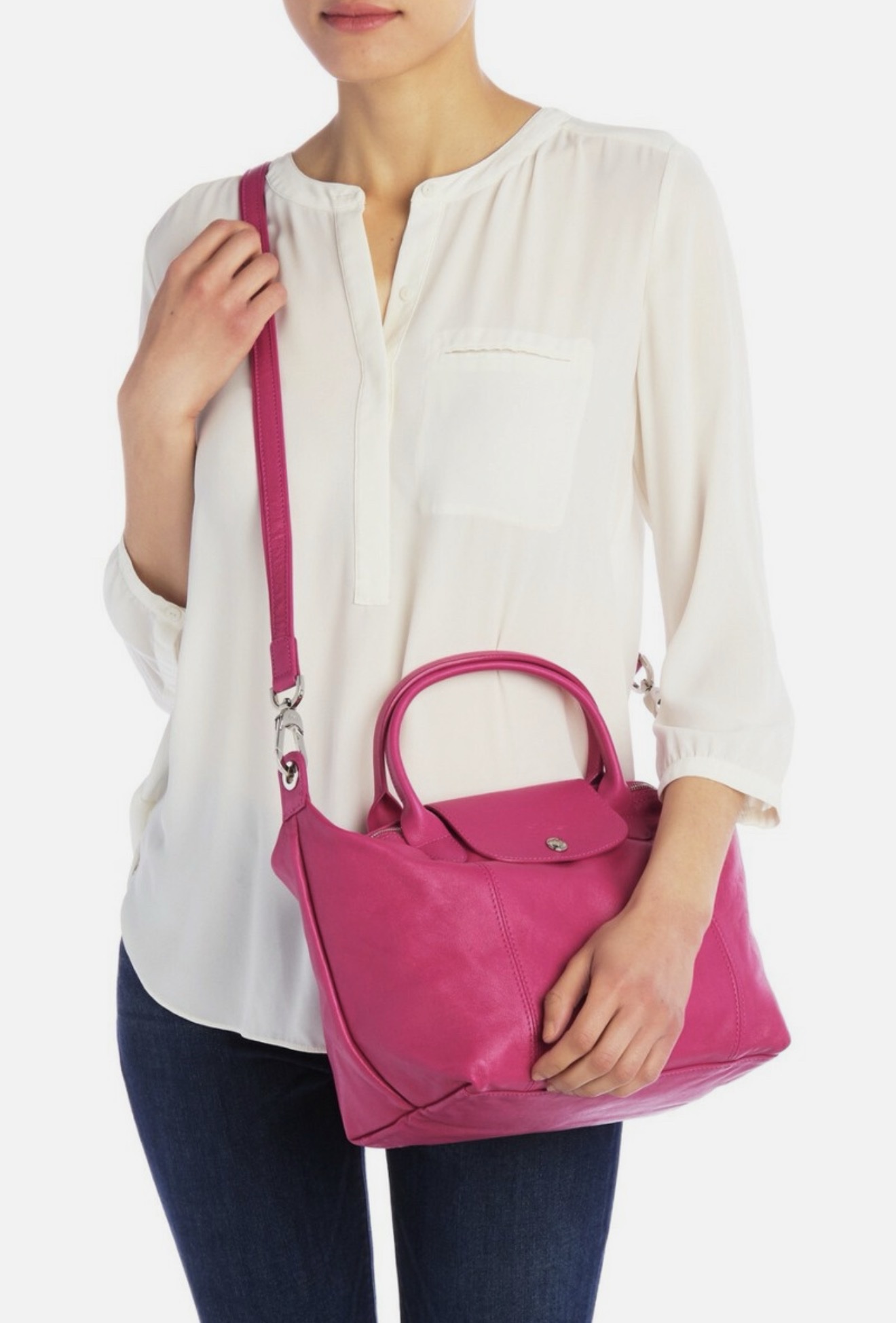 Longchamp Le Cuir Small Pink (Full leather) - Image 2