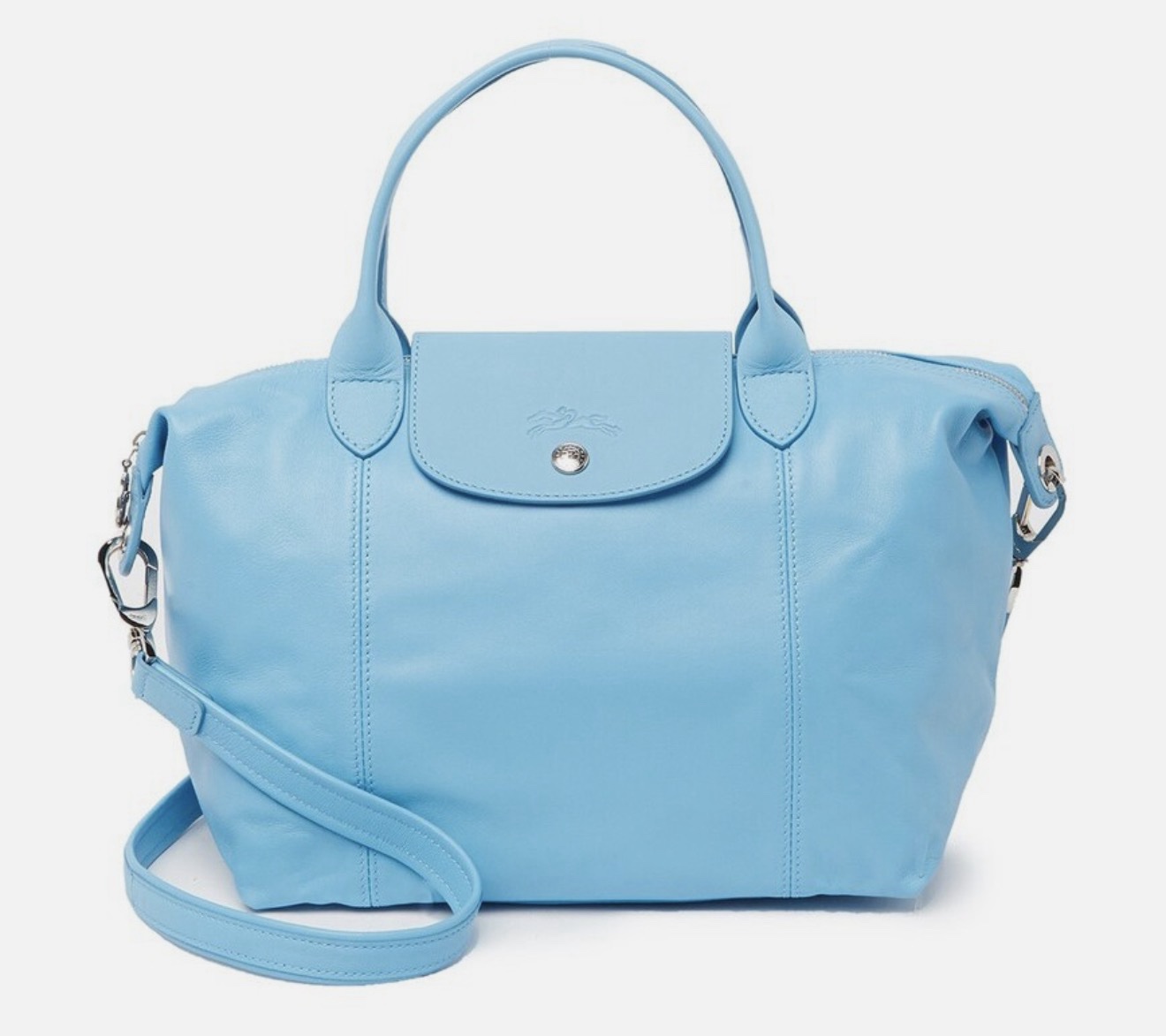 Longchamp Le Cuir Small Blue (Full leather)