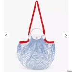 Longchamp Filet L Navy Skyblue