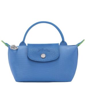 Longchamp Pouch Le Pliage Green Blue(Cornflower)