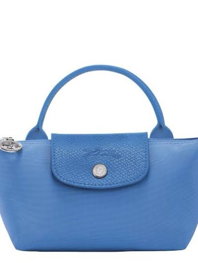 Longchamp Pouch Le Pliage Green Blue(Cornflower)