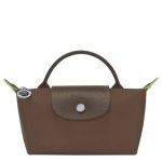 Longchamp Pouch Le Pliage Green Cognac Terra