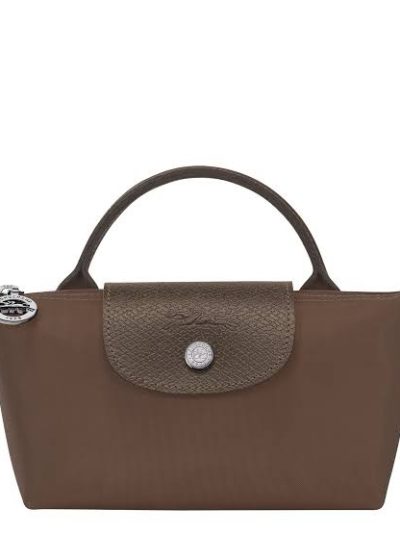 Longchamp Pouch Le Pliage Green Cognac Terra