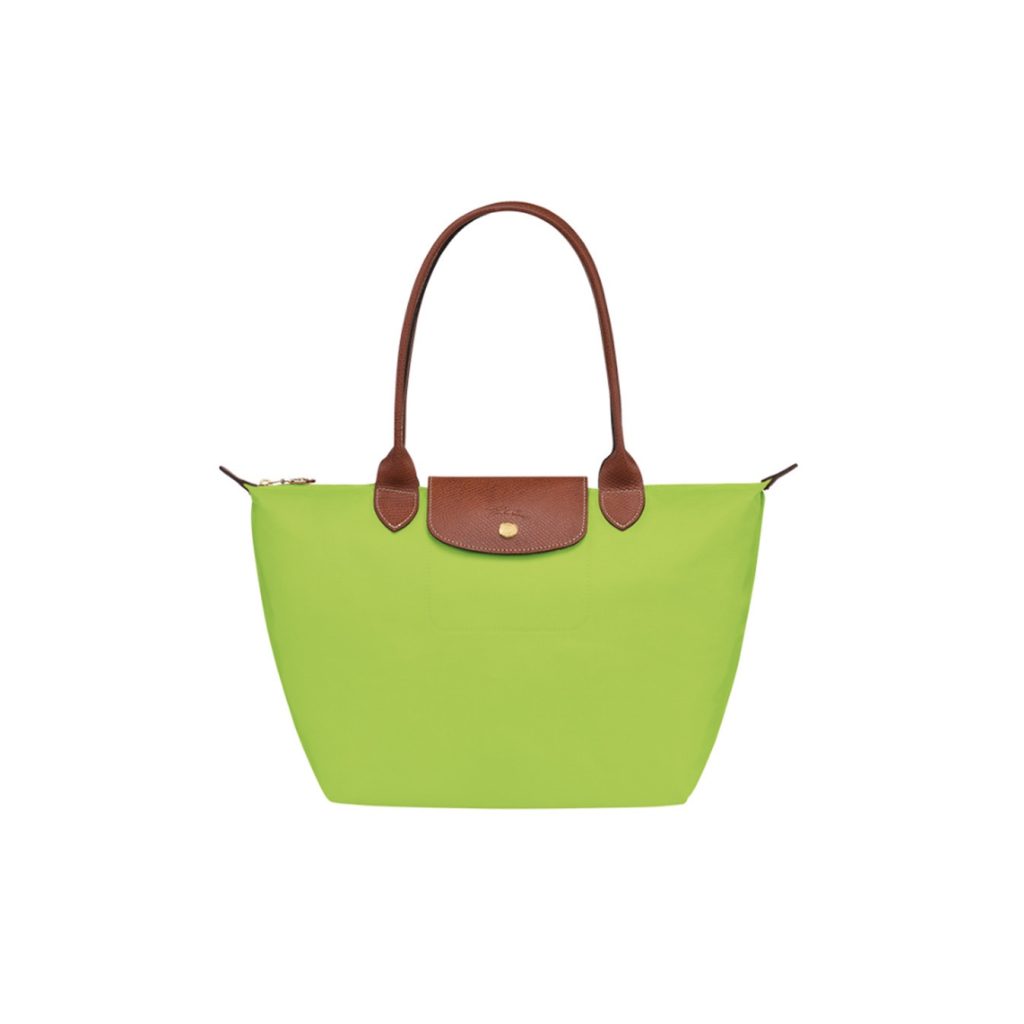 Longchamp Le Pliage Classic / Original Long Handle Light Green L