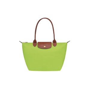 Longchamp Le Pliage Classic / Original Long Handle M Light Green
