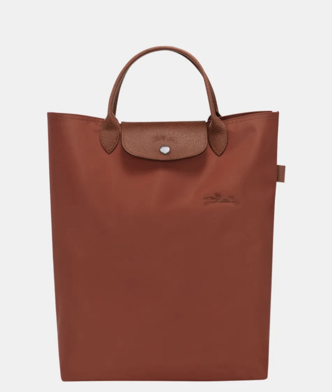 Longchamp Le Pliage Green Medium Tote (Cabas) Chestnut