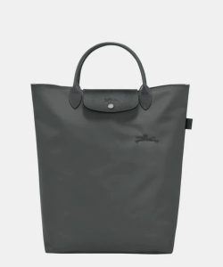 Longchamp Le Pliage Green Medium Tote (Cabas) Graphite
