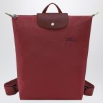 Longchamp Backpack Le Pliage Pomegranate M
