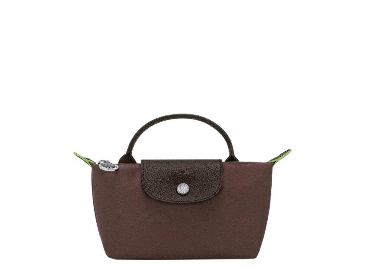 Longchamp Pouch Le Pliage Green Mocha